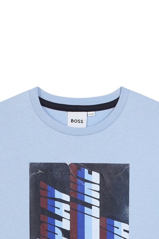 T-shirt - Blauw - Boss