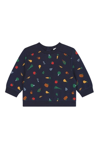 Biologisch Katoenen Sweater - Marineblauw - Carrément Beau