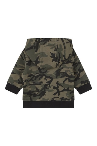 Sweater met capuchon - Kaki en Zwart