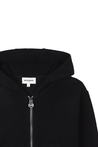 Sweater Jas met Capuchon - Zwart - Sonia Rykiel