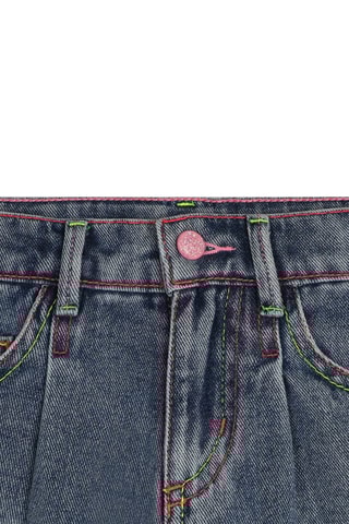 Spijkershort - Blauw