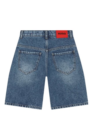 Spijkerbermuda - Marineblauw - Hugo