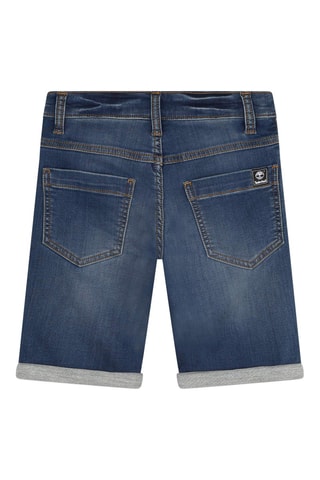 Spijkerbermuda - Marineblauw