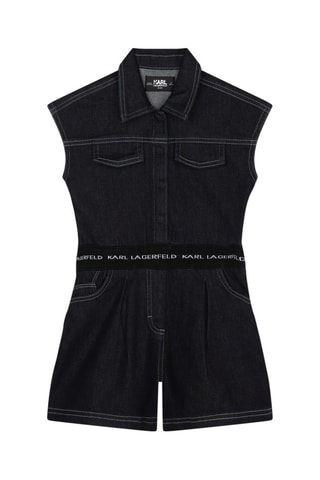 Spijkerplaysuit - Marineblauw