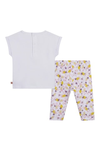 Biologisch Katoenen T-shirt en Legging - Wit - Carrément Beau