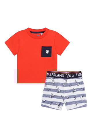 T-shirt en Short Rood en Wit