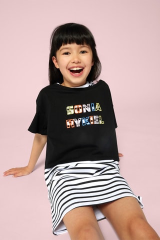 T-shirt en jurk - Wit en zwart - Sonia Rykiel