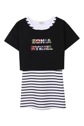 T-shirt en jurk - Wit en zwart - Sonia Rykiel