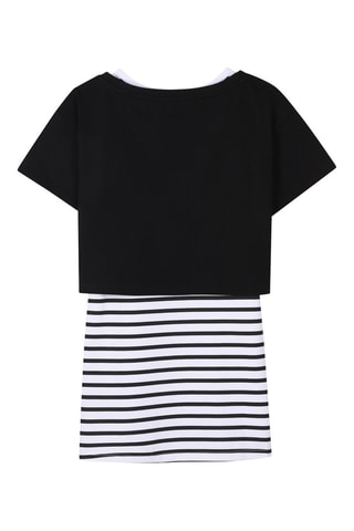 T-shirt en jurk - Wit en zwart - Sonia Rykiel