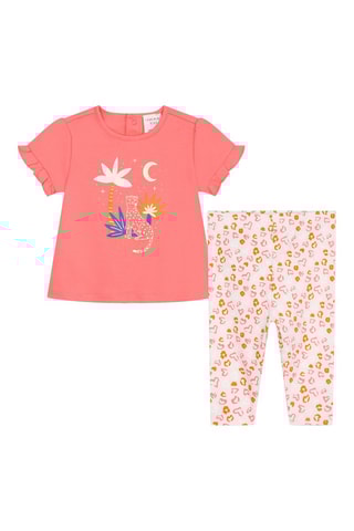 T-shirt en Legging - Roze