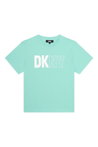 Biologisch Katoenen T-shirt Oversized - Groen - DKNY