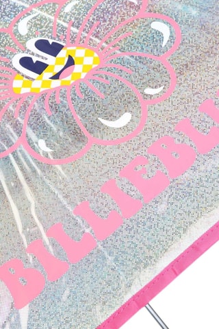 Koepelparaplu - Zilverkleurig en roze