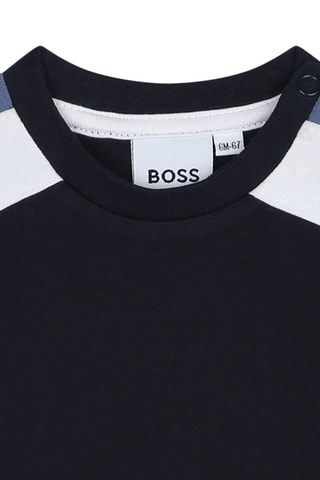 T-shirt - Marineblauw - Boss