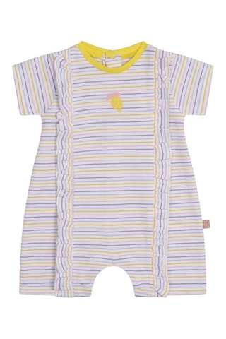 Biologisch Katoenen Broekpakje Paars en Geel - Carrément Beau