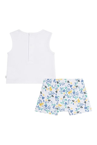 Biologisch Katoenen T-shirt en Short Wit - Carrément Beau