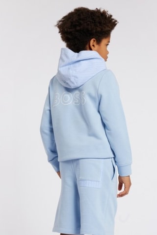 Sweater met Capuchon - Hemelsblauw - Boss