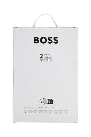 2 Boxers - Zwart en Grijs - Boss