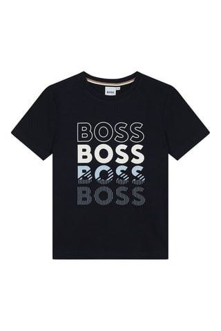 T-shirt Slim Fit - Marineblauw - Boss