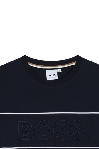 T-shirt - Marineblauw - Boss