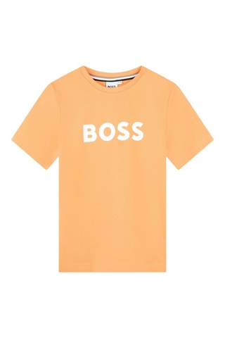 T-shirt Regular Fit - Oranje - Boss