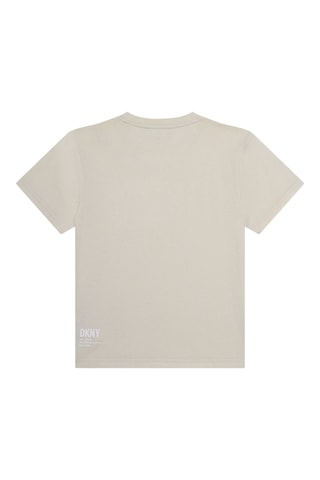 Biologisch Katoenen T-shirt - Beige - DKNY