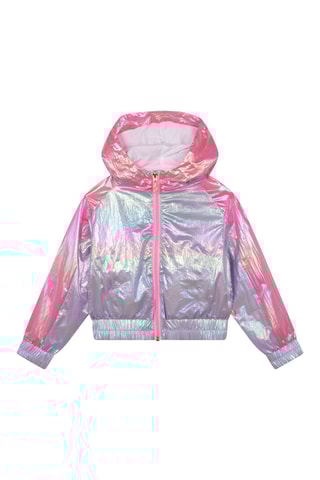 Windjack met Capuchon Zilverkleurig - Billieblush