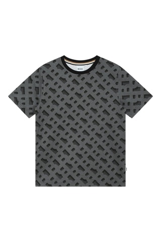T-shirt - Grijs en Zwart - Boss