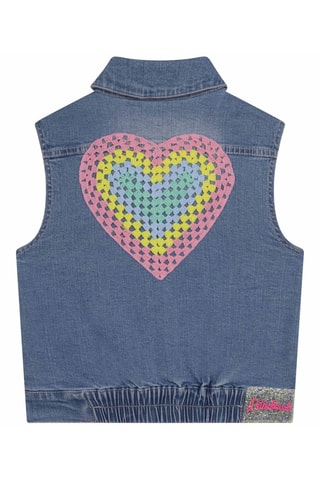 Mouwloos spijkerjasje Blauw - Billieblush