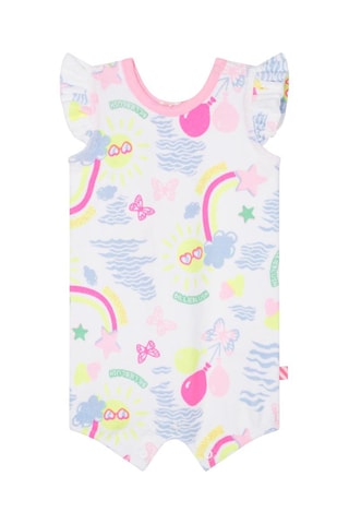 Rompertje Ecru en Hemelsblauw - Billieblush