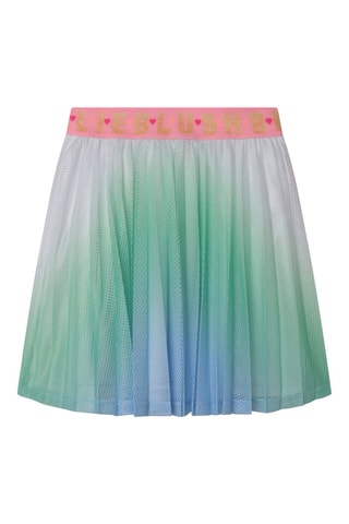 Plissérok Dip and Dye Groen en Hemelsblauw - Billieblush