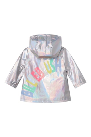 Regenjas met Capuchon Zilverkleurig - Billieblush
