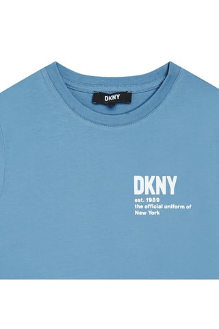 Biologisch Katoenen T-shirt - Blauw - DKNY