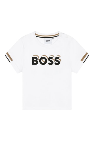 T-shirt en Bermuda - Wit en Bruin - Boss