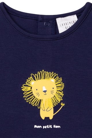 Biologisch Katoenen T-shirt Marineblauw - Carrément Beau