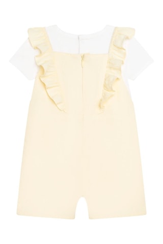 T-shirt en Tuinbroek Wit - Carrément Beau