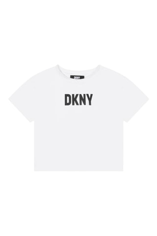 2-in-1 T-shirt Zwart en Wit - DKNY