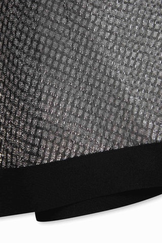 Midirok - Zwart en Zilverkleurig - DKNY