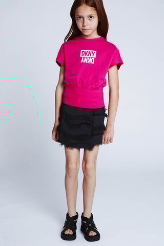 Biologisch Katoenen T-shirt Roze - DKNY