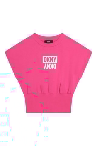 Biologisch Katoenen T-shirt Roze - DKNY