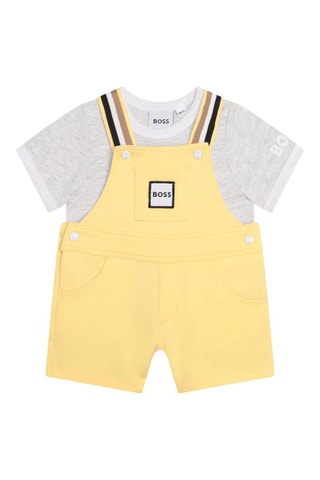 Tuinbroek en T-shirt Geel en Gemêleerd Grijs - Hugo Boss