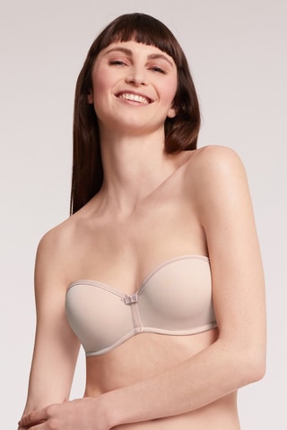 Reggiseno preformato Bret - Bianco e beige - Variance