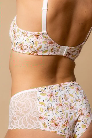 Reggiseno Vaya - Bianco e marrone chiaro - Variance