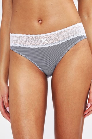 3 slip Les Cotons Bio - Blu  - Variance