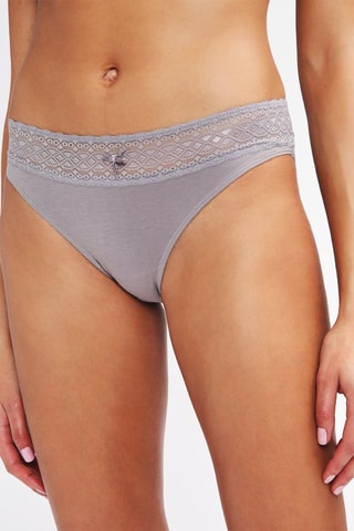 3 slip Les Cotons Bio - Taupe - Variance