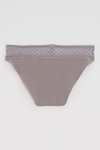 3 slip Les Cotons Bio - Taupe - Variance