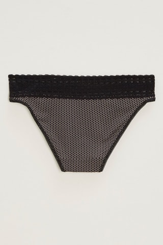 3 slip Les Quotidiens - Nero e beige  - Variance