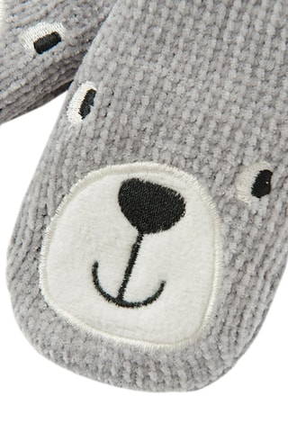 Moufles - Gris clair chiné