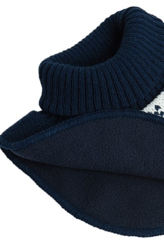 Col roulé  plastron - Bleu marine