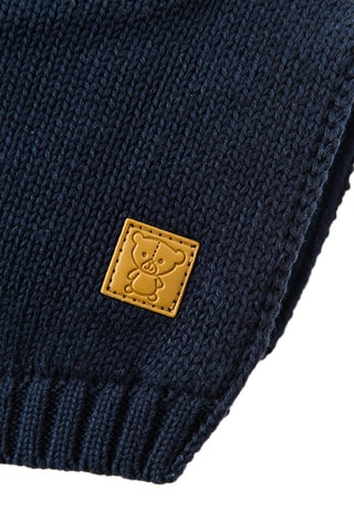 Col plastron - Bleu marine