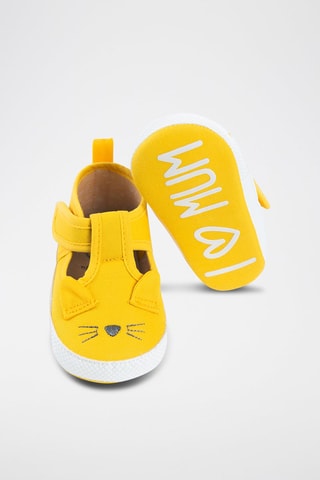 Chaussons à oreilles Jaune